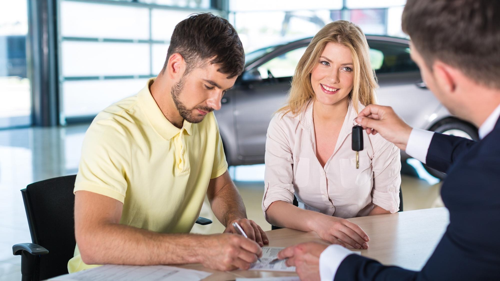 Buy car car car dealership customer finance sales occupation old