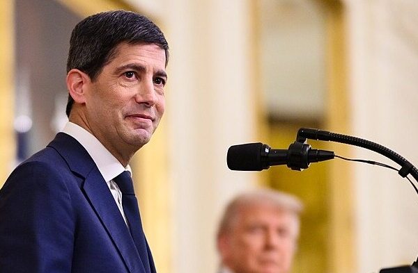 Federal Reserve Chair Kevin Warsh delivers remarks at his swearing-in ceremony in the East Room of the White House, Friday, May 22, 2026. (Official White House Photo by Daniel Torok)