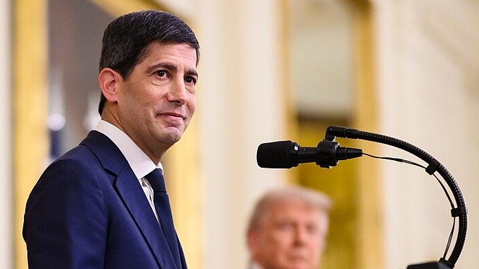 Federal Reserve Chair Kevin Warsh delivers remarks at his swearing-in ceremony in the East Room of the White House, Friday, May 22, 2026. (Official White House Photo by Daniel Torok)