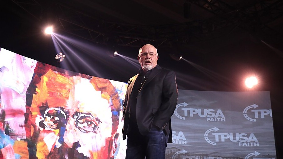 Dave Ramsey speaking with attendees at the 2023 Pastors Summit hosted by Turning Point Faith at the Omni Nashville Hotel in Nashville, Tennessee.