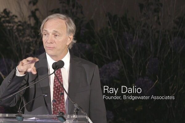 Ray Dalio while giving a speech at the 10th anniversary celebration of charity Grameen America. Metropolitan Museum of Art, September 23 2017.