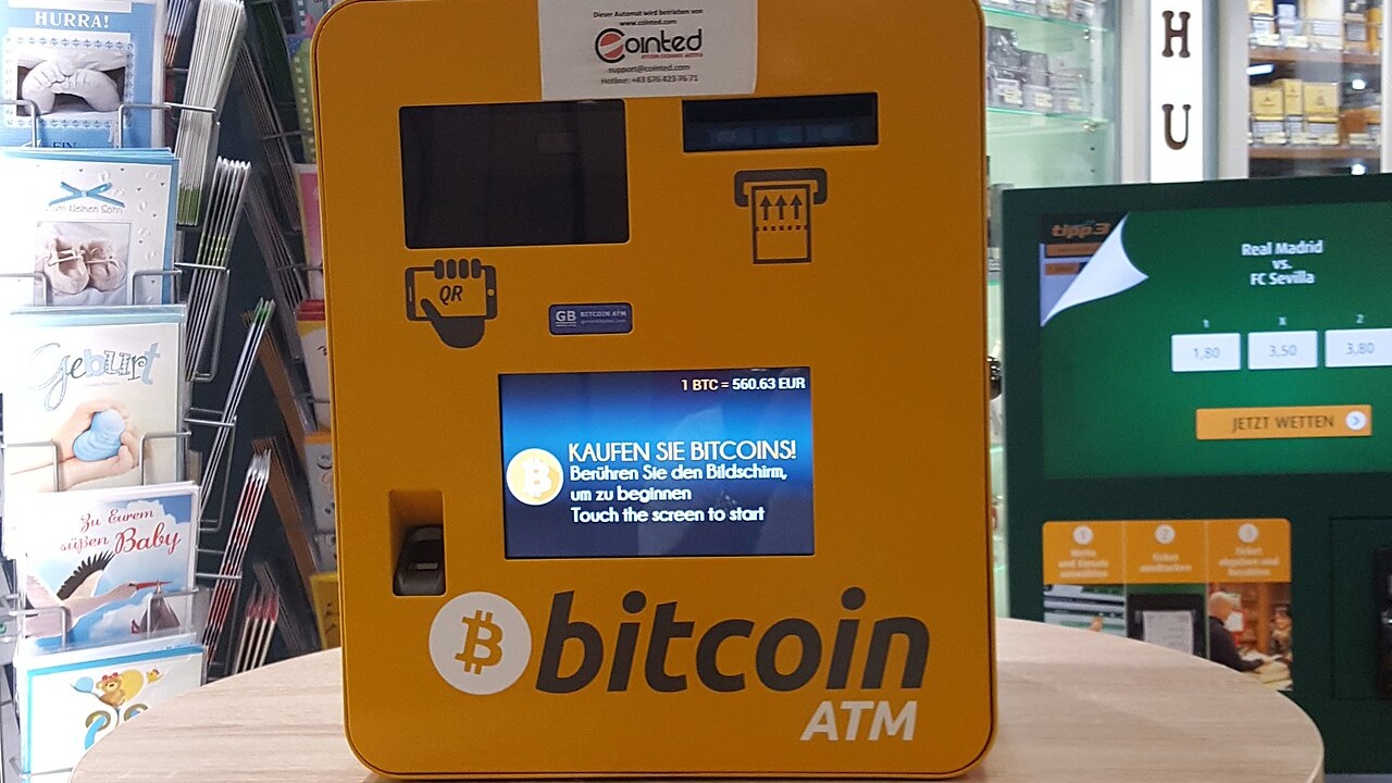 A Bitcoin ATM in Vienna - Westbahonhof