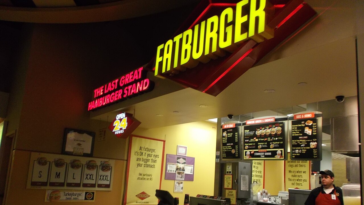 Fatburger at the food court of Morongo Casino, Cabazon, CA.