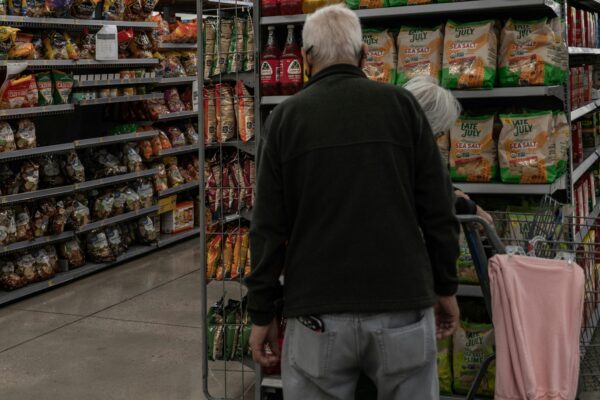 a person standing in a store