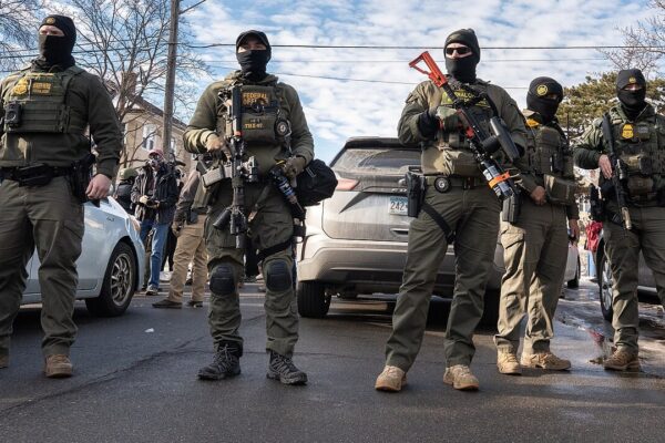 Federal agents ram a man's vehicle and demand identification at Park Avenue and 35th Street in Minneapolis on January 12, 2026. The Latino man says he was let go once they realized he was a US citizen. While doing so, a crowd as well as more officers continued to arrive before releasing tear gas and pepper spraying members of the media and their cameras. Park and 35th Street is 2 blocks away from where ICE agents shot and killed Renee Good on January 7, 2026. CC Attribution: Please credit Chad Davis with a link to <a href="https://chaddavis.photography/sets/ice-in-minneapolis/" rel="noreferrer nofollow">chaddavis.photography/sets/ice-in-minneapolis/</a> More of my coverage: <a href="https://chaddavis.photography/sets/ice-in-minneapolis/" rel="noreferrer nofollow">Photos: ICE IN MINNEAPOLIS</a>