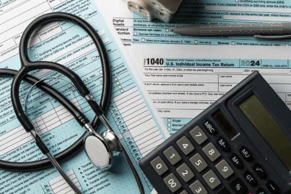 Tax Form 1040 with Medical Items