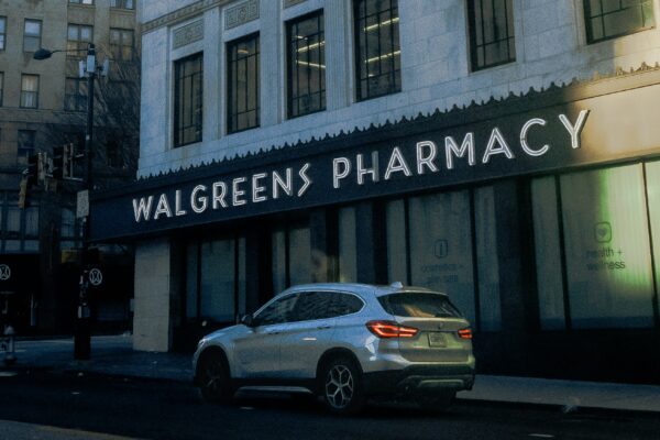 Coca-cola sign above walgreens pharmacy in atlanta