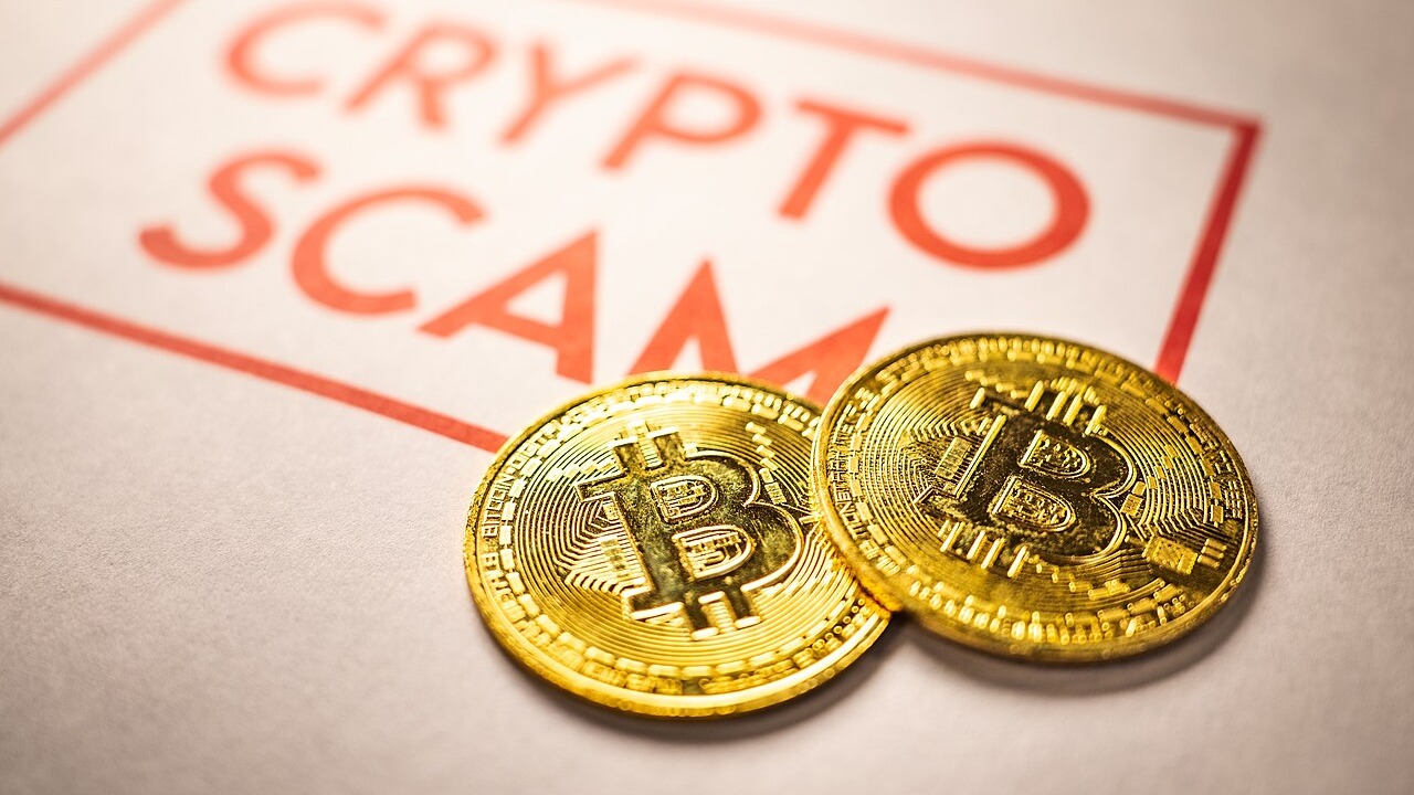 Photo of a couple of Bitcoin crypto medallions alongside the words 'Crypto Scam'. You can use the image under the Attribution Creative Commons licence, though we do ask that you please credit https://www.bybit.com/en-US/ with a link.