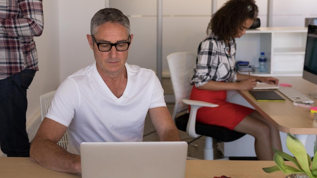 Business people working in office