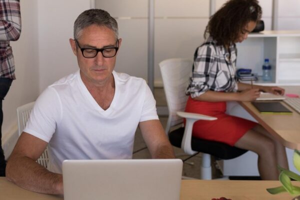 Business people working in office