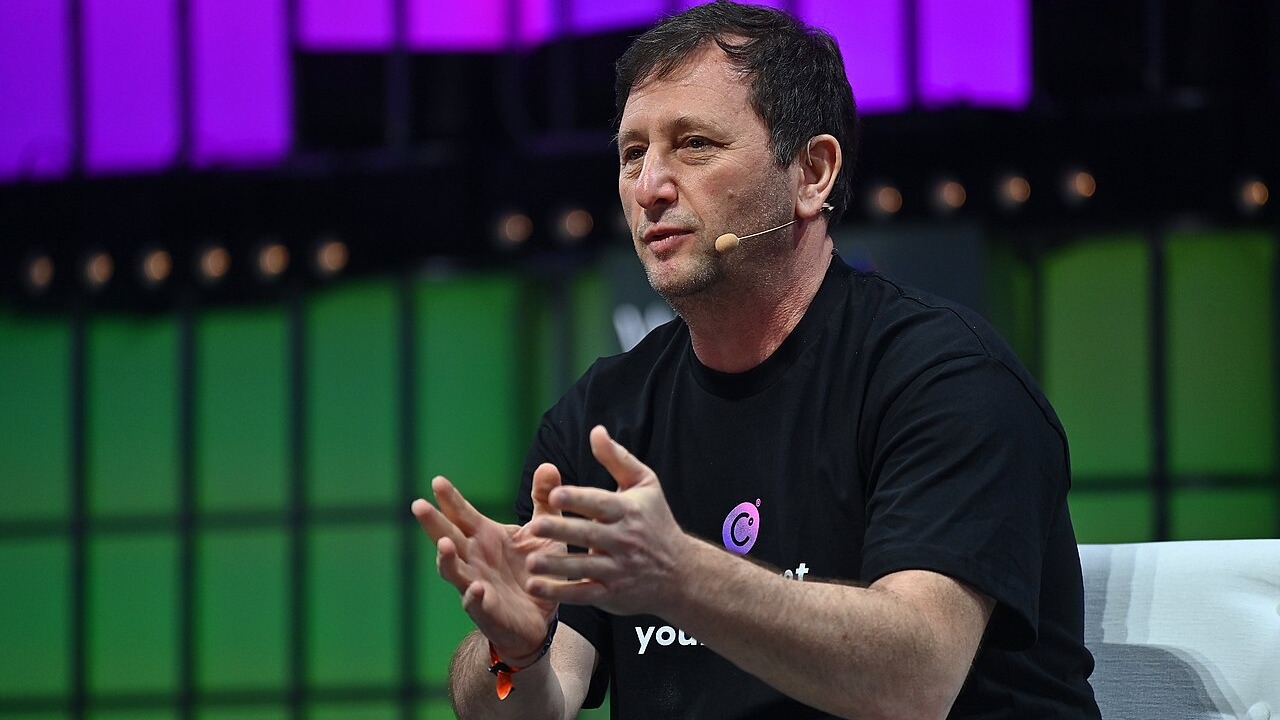 4 November 2021; Alex Mashinsky, Celcius, on Centre Stage during day three of Web Summit 2021 at the Altice Arena in Lisbon, Portugal. Photo by Piaras Ó Mídheach/Web Summit via Sportsfile