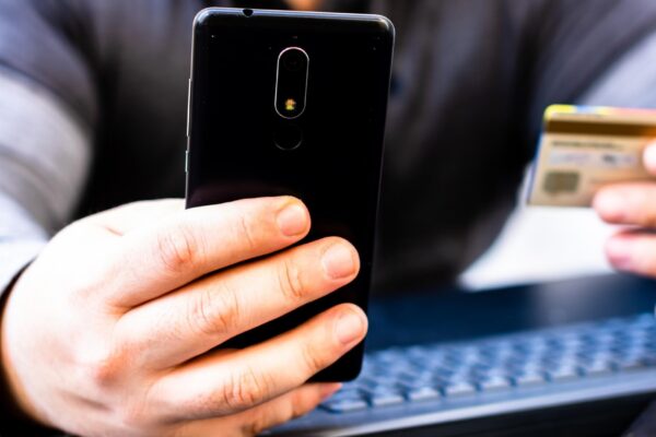 Close-up of person using mobile phone