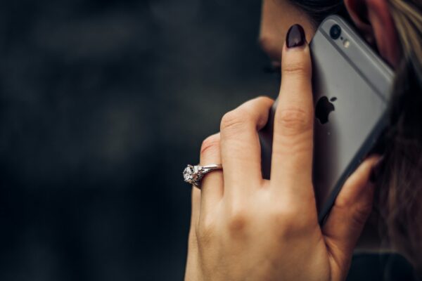 woman talking on the phone