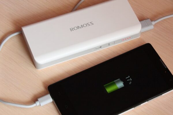 A portable power bank battery charger