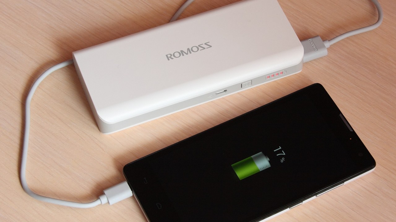A portable power bank battery charger