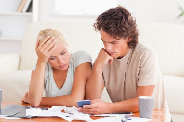 Calculating couple being despaired