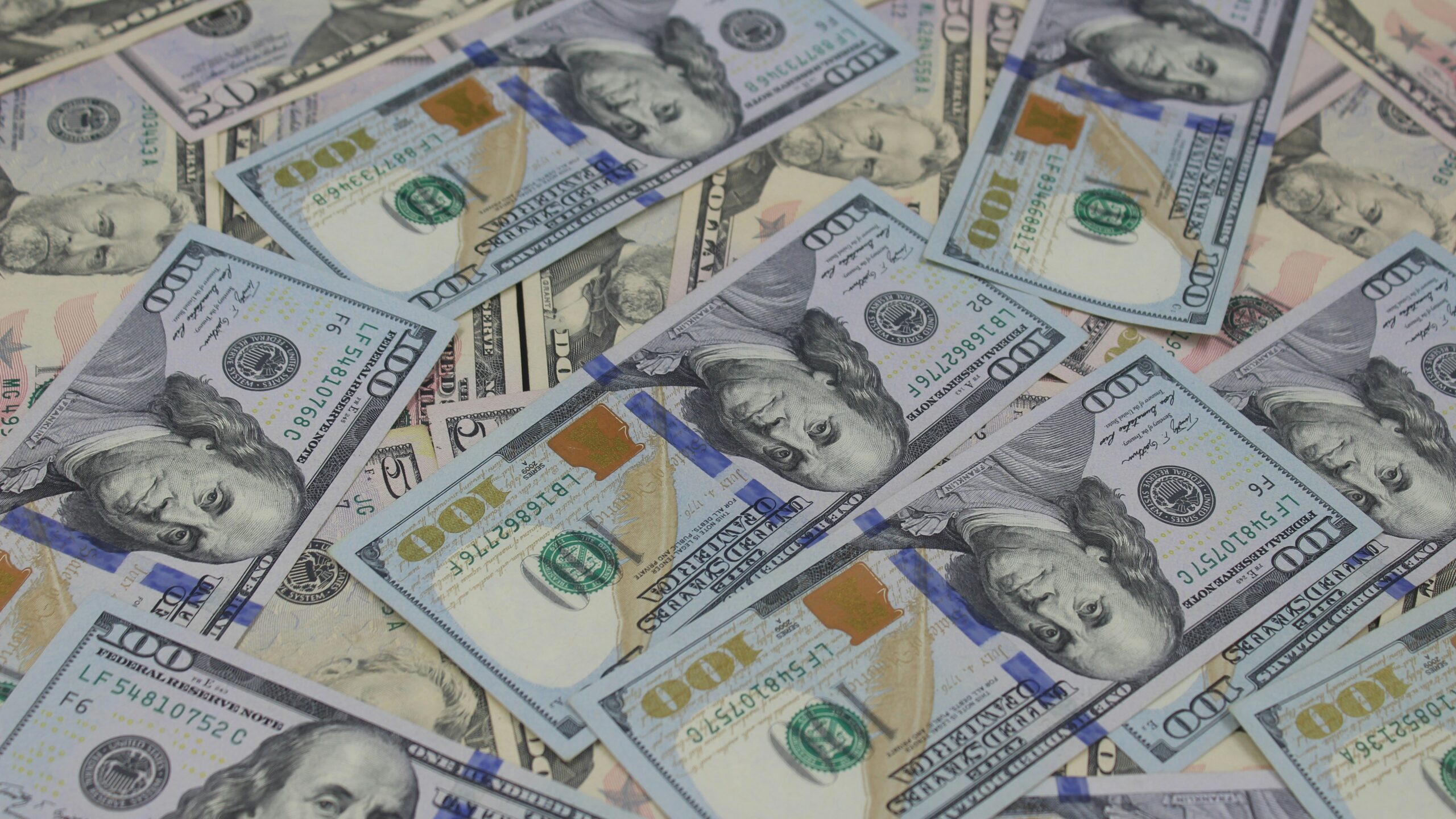 a close-up of some money