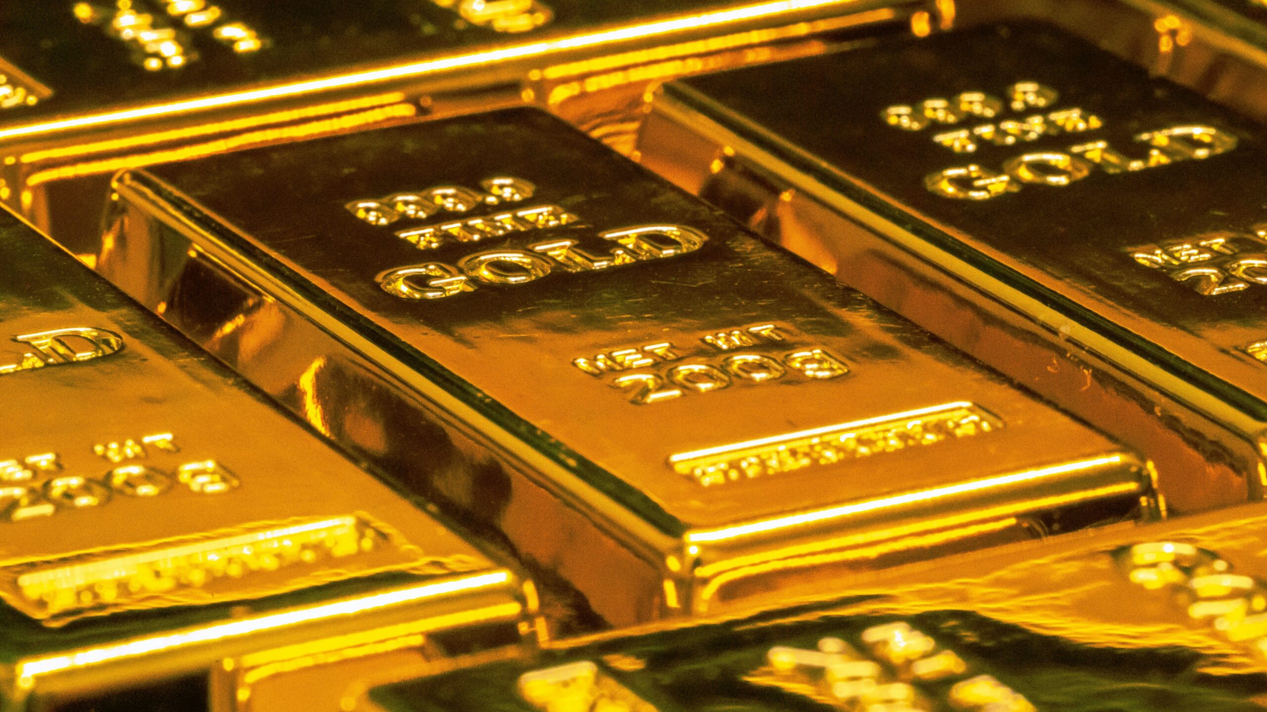 stacked gold bullion bars