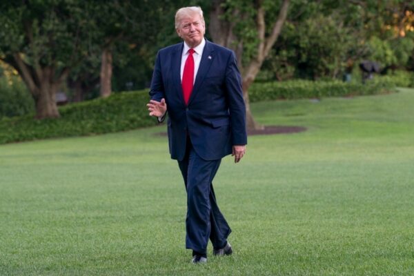 President Trump Returns from South Korea (48170582097)