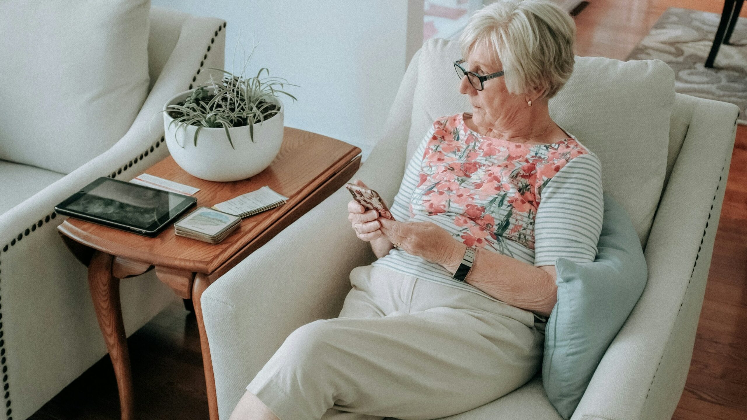 a person sitting in a chair
